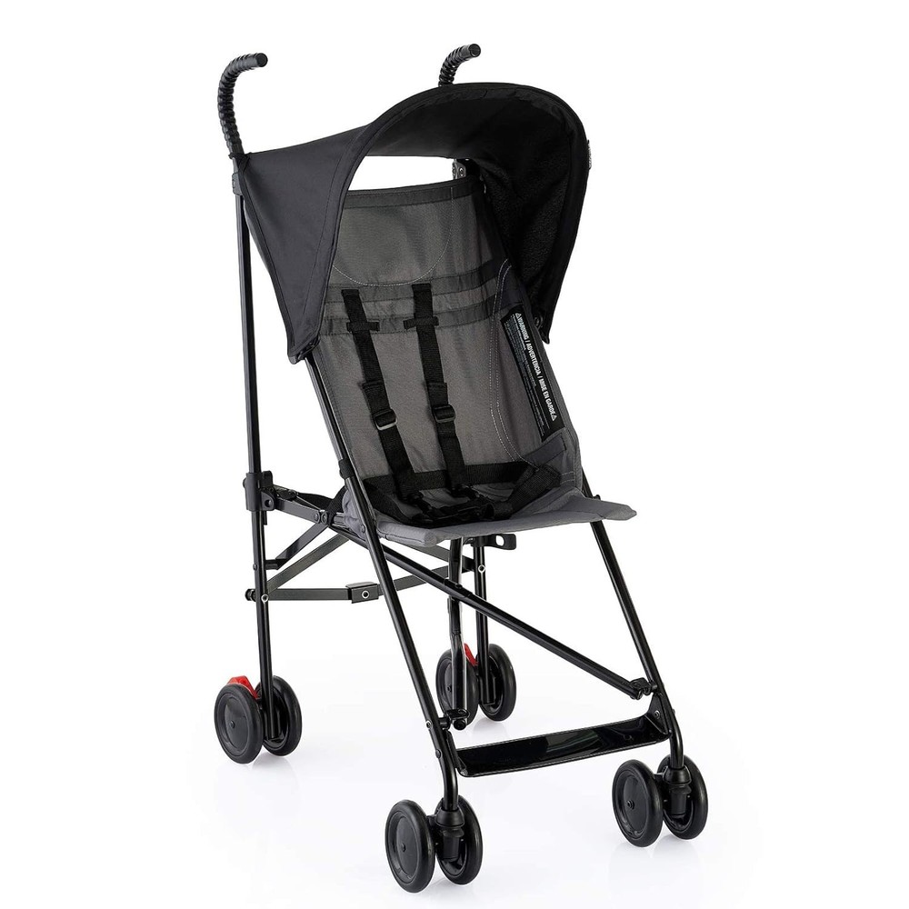 Pamo Babe Compact Fold Lightweight Umbrella Stroller (Black)