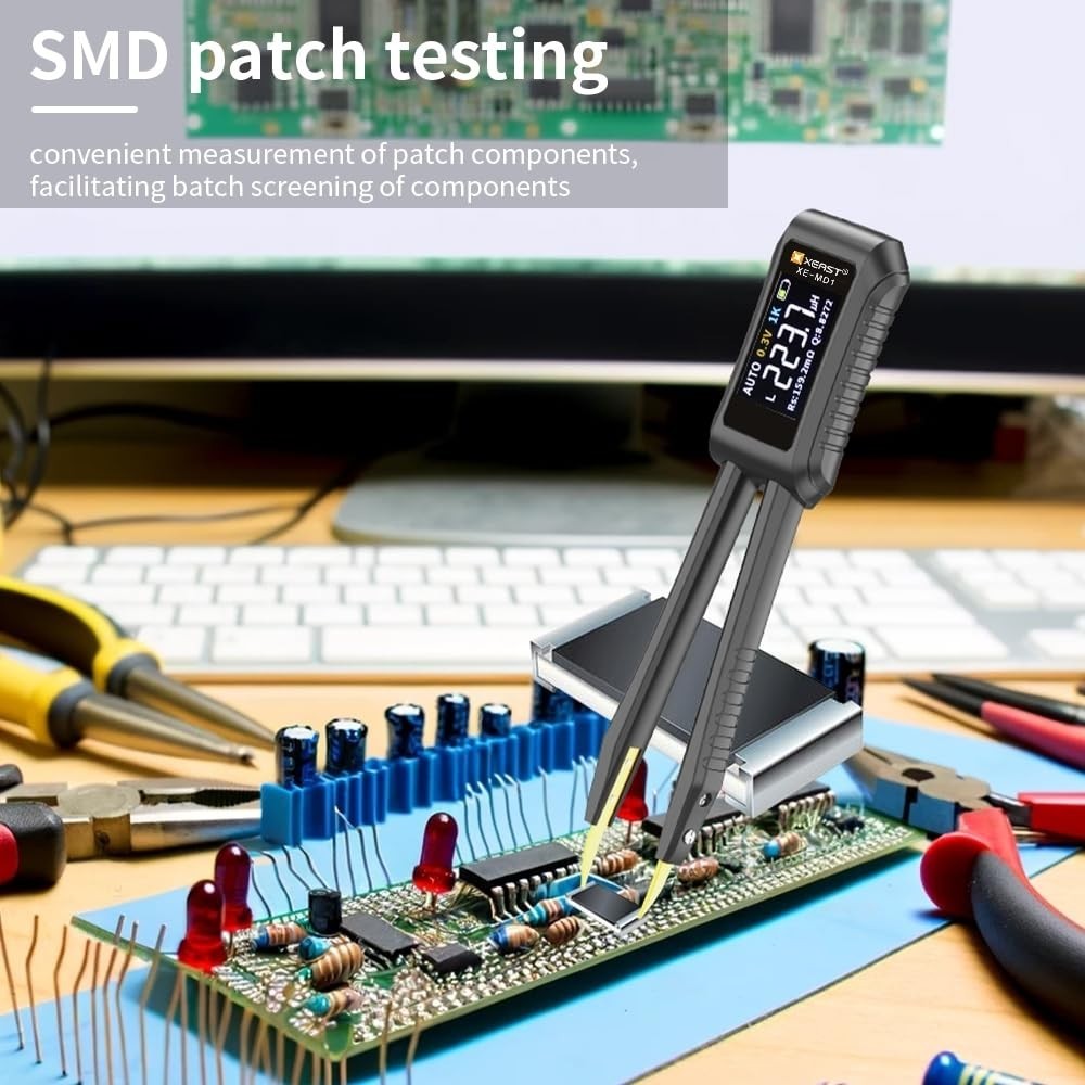 Smart Portable LCR Meter with 9999 Counts & Auto Component Identification