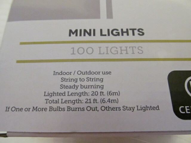 Room + Retreat 100 Mini Light String, Clear, Indoor/Outdoor