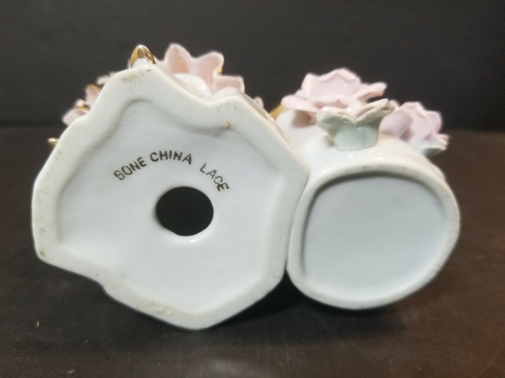 Lace Figurine Planter 5 1/2" H.