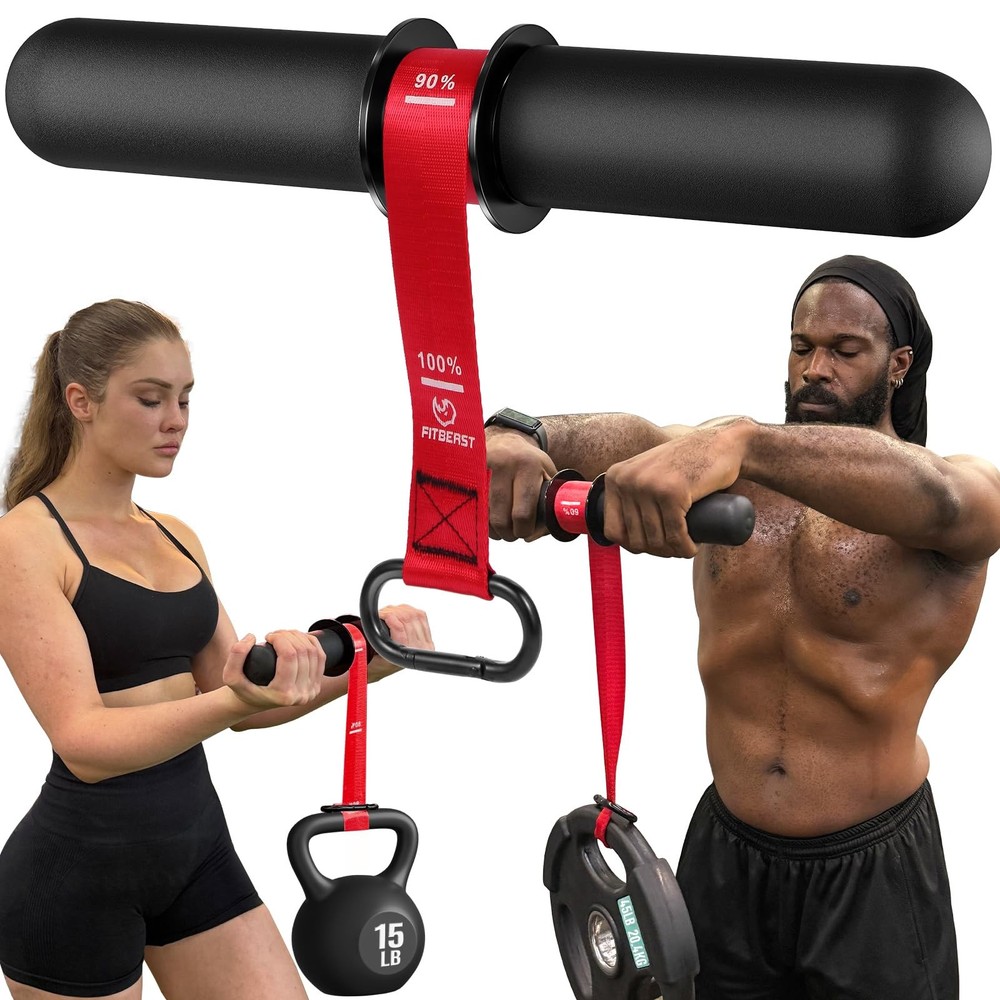 FitBeast Forearm Strengthener & Forearm Exerciser Wrist Roller with Thicker
