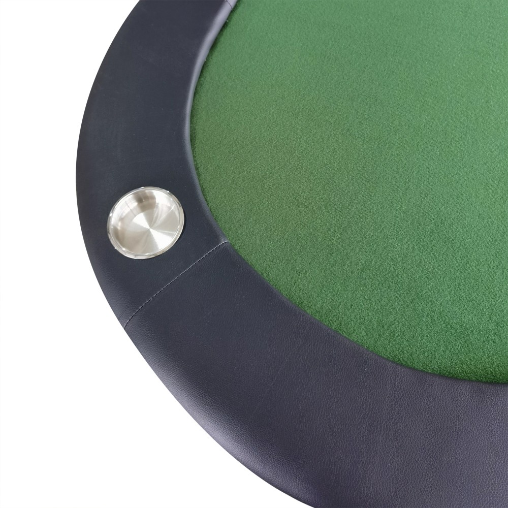 73-inch Foldable Poker Table with Cup Holder