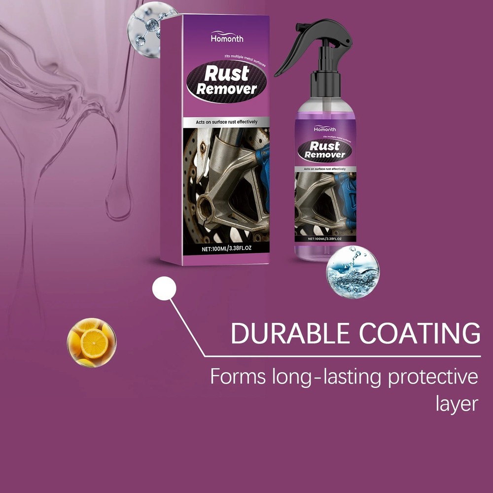 Car Rust Removal Spray Rust Remover Rust Inhibitor Derusting Spray Multipurpos.