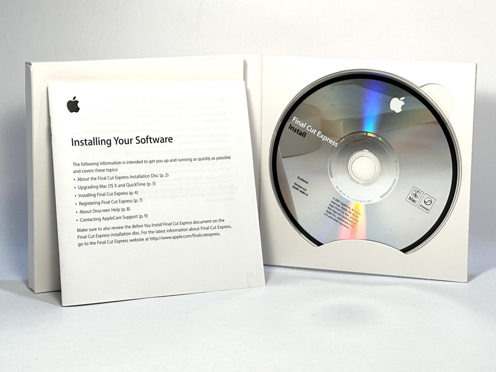 Apple Software Final Cut Express 4 Retail Version MB278Z/A with Original Box