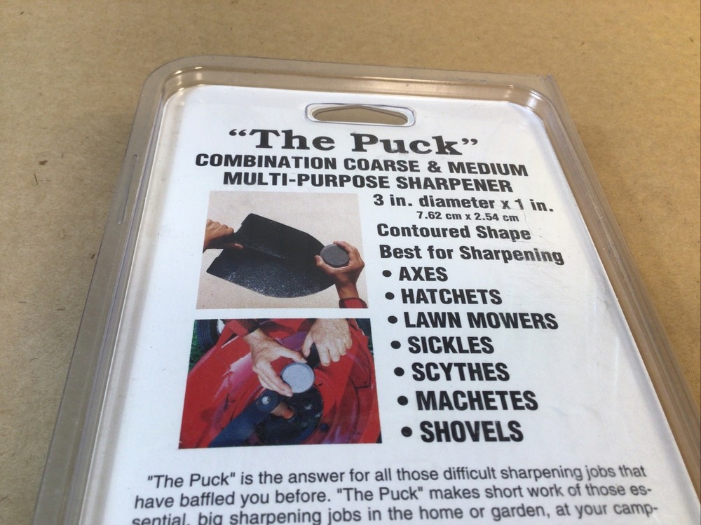 GENUINE Authentic Lansky”The Puck” Dual Grit Multi-Purpose Blade Tool Sharpener