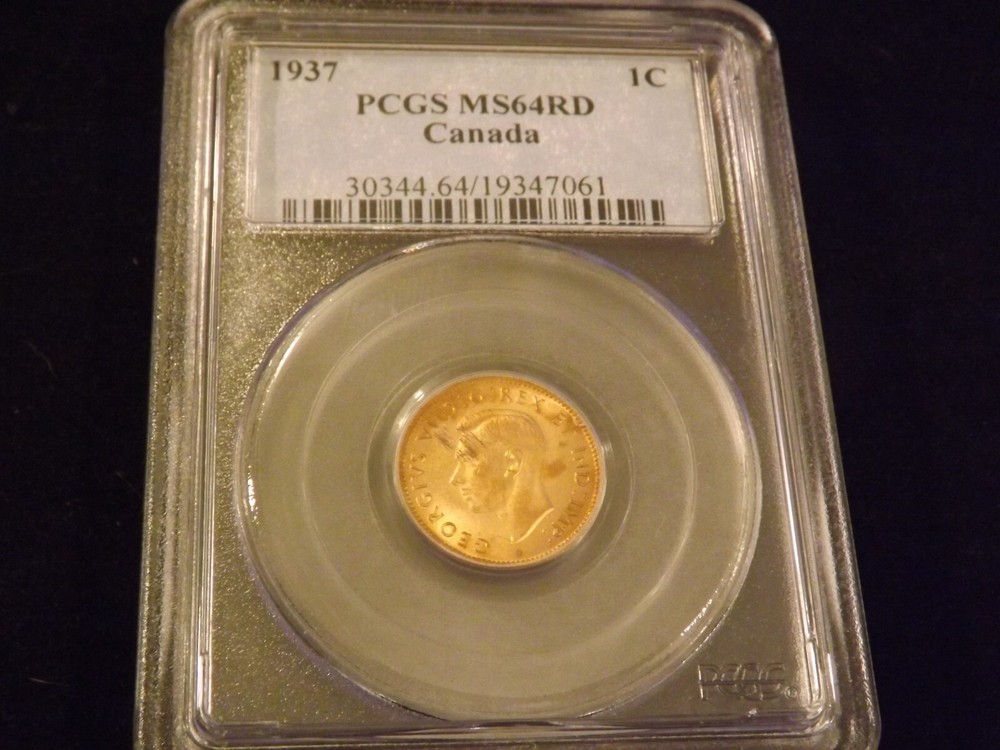 1937     1C                 Canada        PCGS  MS 64 RD