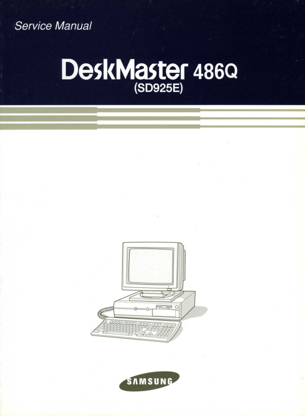 Samsung DeskMaster 486Q (SD925E) Computer Service Manual PDF Copy 4G USB Stick
