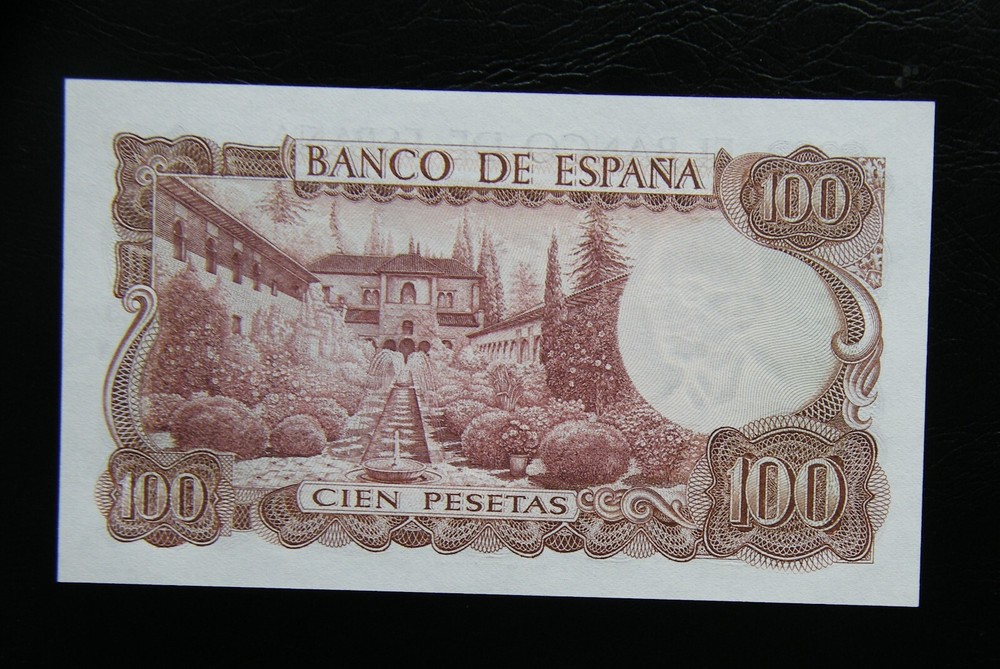 51 - SPAIN BANKNOTE 100 PESETAS 1970 "Manuel de Falla" UNC GEM