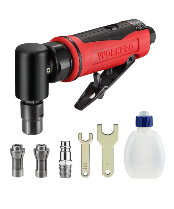 WORKPRO Air Angle Die Grinder 1/4'' Pneumatic Right Pneumatic Angle