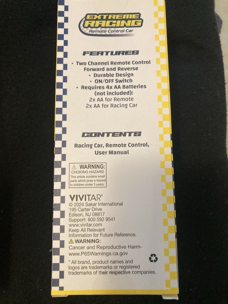 Children’s Remote Race Car