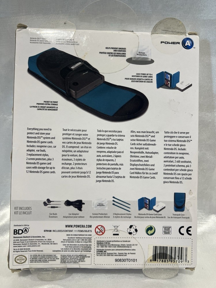 Nintendo DS Starter Kit 12 Items New