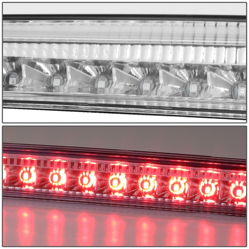 HIGH MOUNT LED THIRD 3RD TAIL BRAKE LIGHT CHROME FOR 2009-2017 TRAVERSE ACADIA