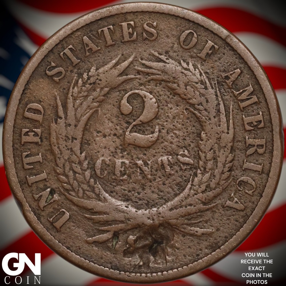 1868 2 Cent Piece B1543