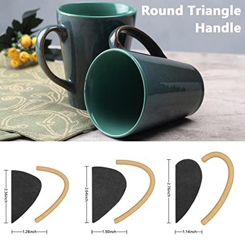 Pottery Mug Handle Molds 12Pcs Mug Handle Forms Mug Handle Making Tool Black