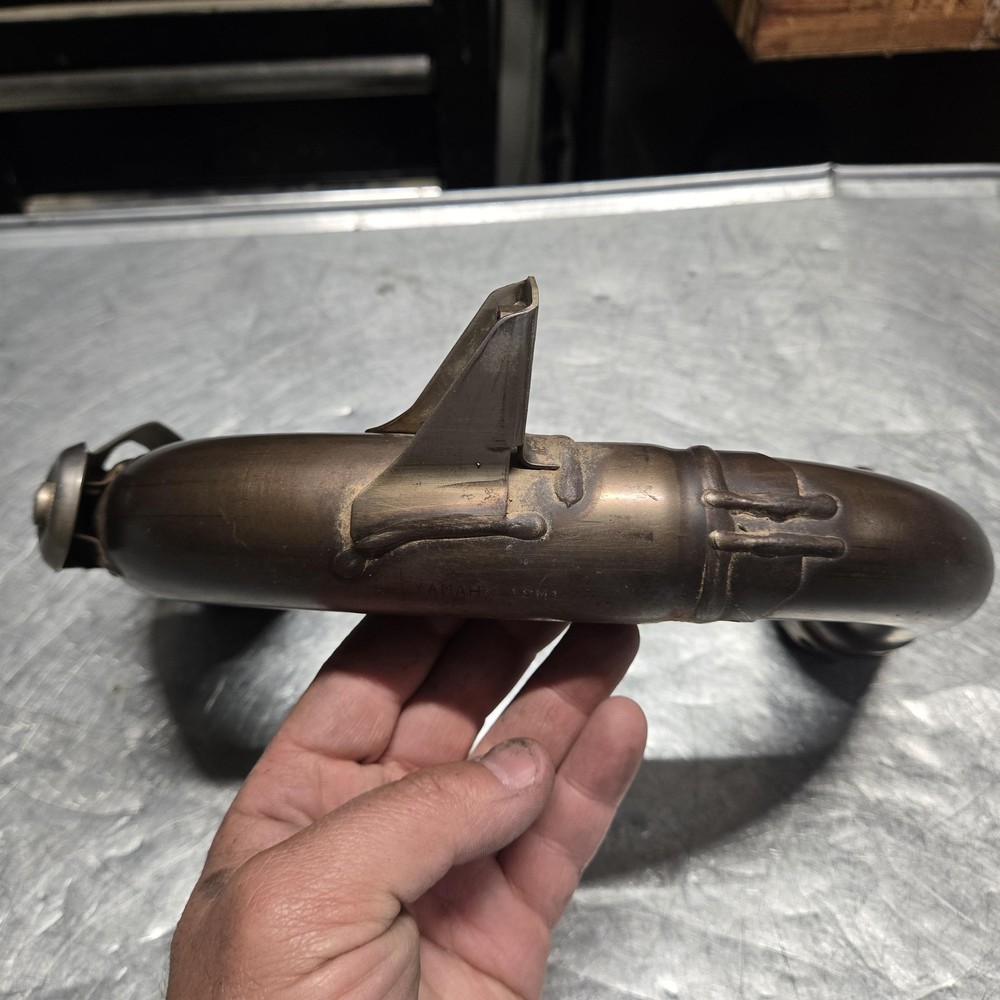 2014 Yamaha Yz250f Exhaust Pipe Chamber Header Pipe 2