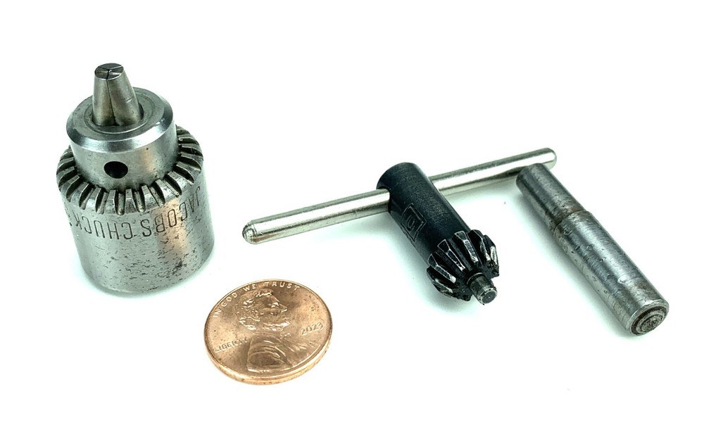 Rare Mini Jacobs Drill Chuck with Key.