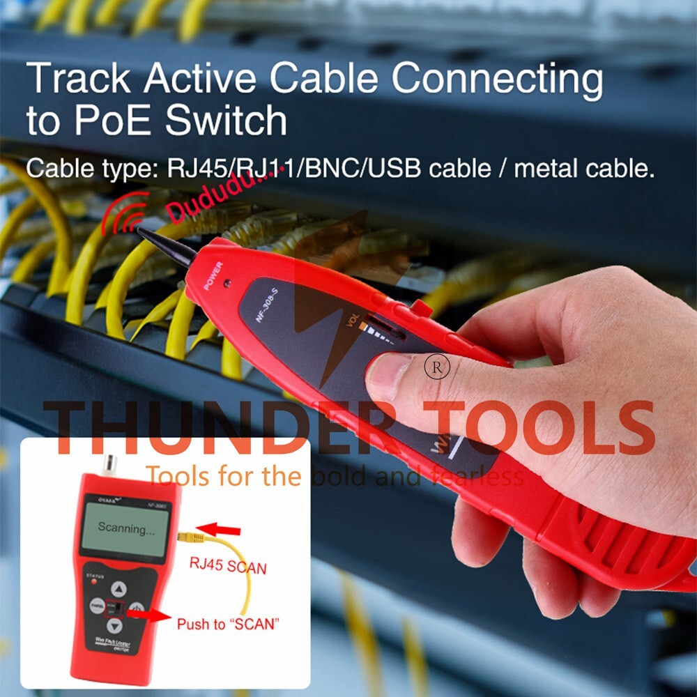 Thunder Tools NOYAFA Multi-functional LCD Network Cable Tester High
