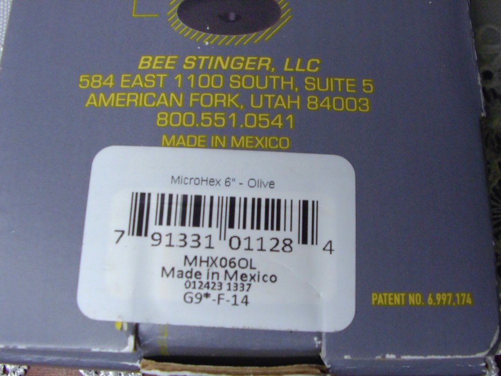 @NEW@ B-Stinger 6" MicroHex OLIVE Stabilizer, compound bow-MHX06OL