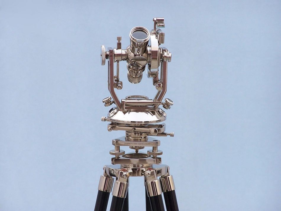 Floor Standing Chrome Theodolite 62"