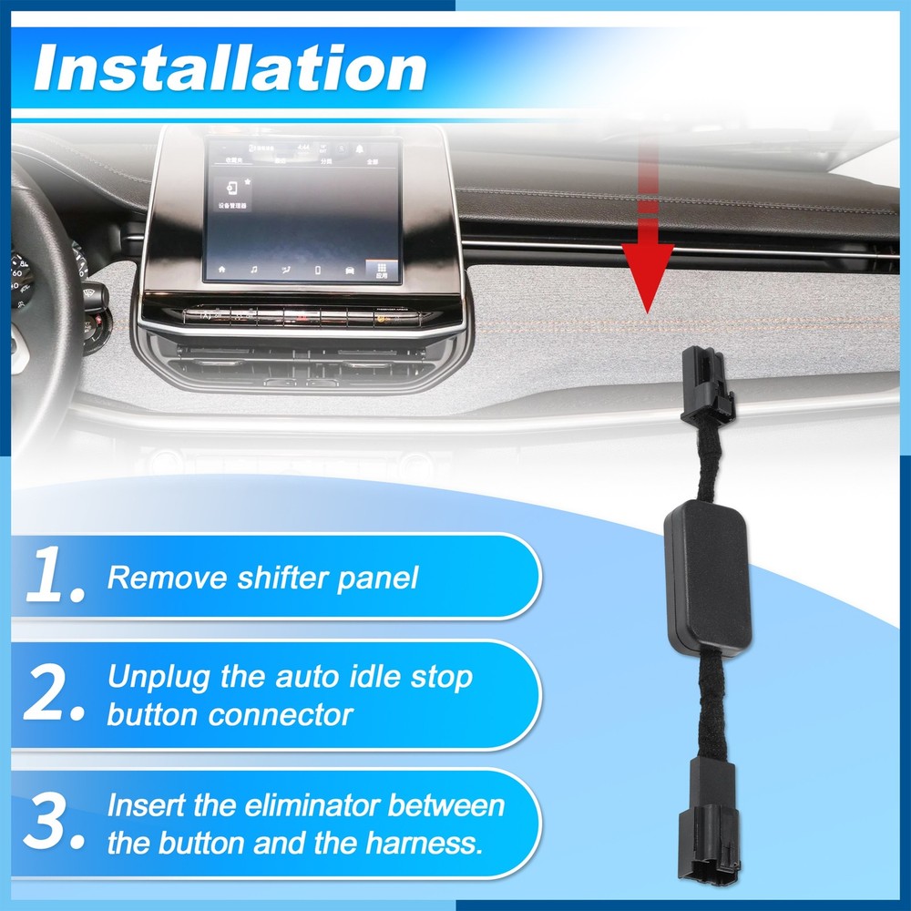 Auto Start Stop Eliminator for Jeep Compass 22-25 Auto Stop Start Disable