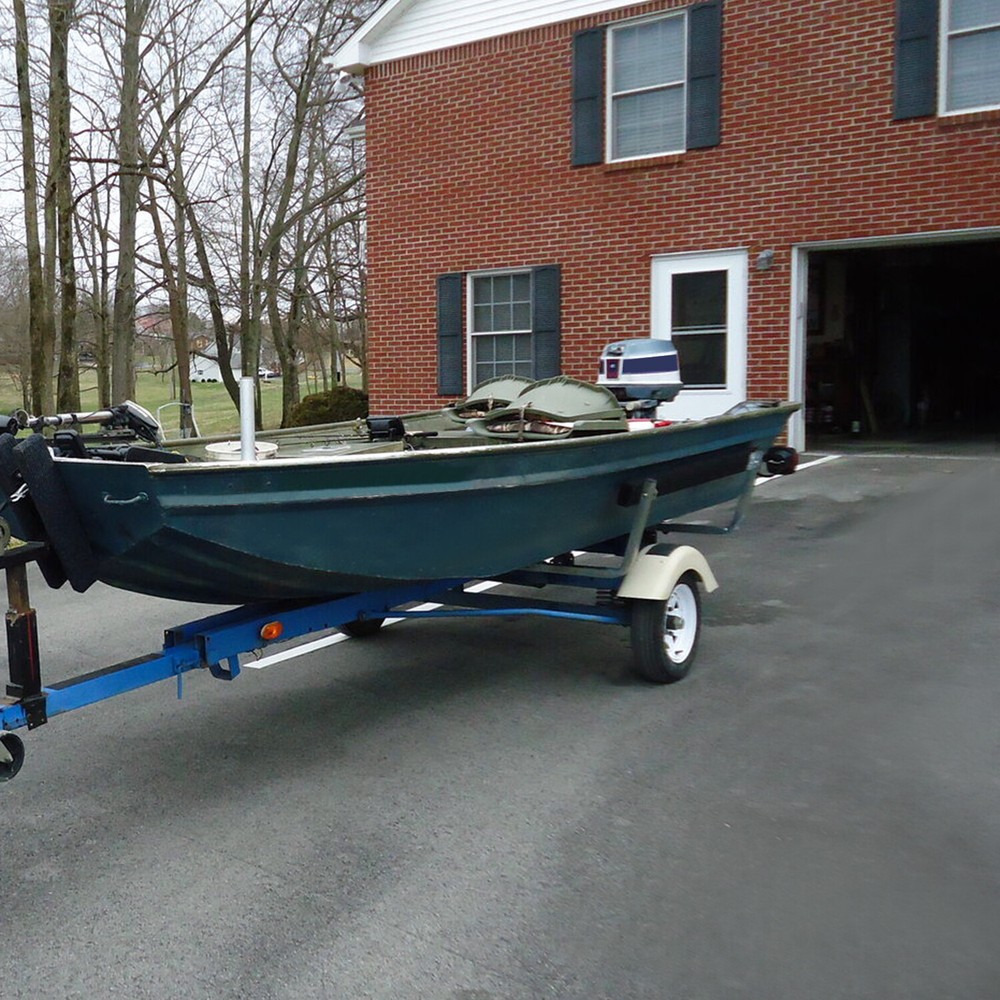 5' Adjustable Boat Trailer Guide Bunk Board Bunkboard Guide-On Rails Zinc-Plated