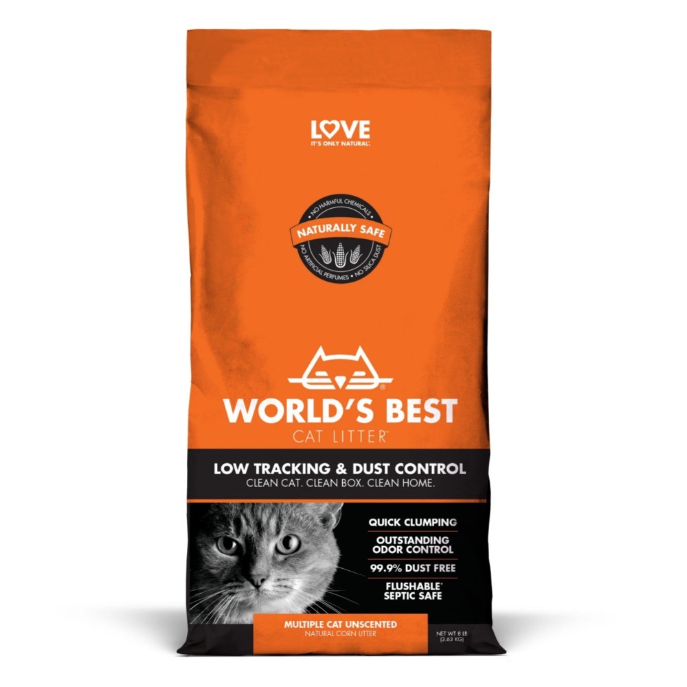 WORLD'S BEST CAT LITTER Low Tracking & Dust Control Multiple Cat Unscented