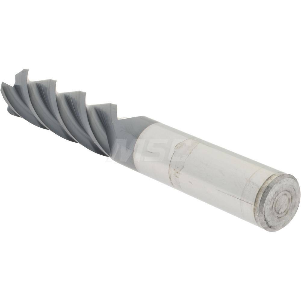 Accupro 5/8" Diam 4 Flute Single End Solid Carbide 0.09" Corner Radius End Mi...