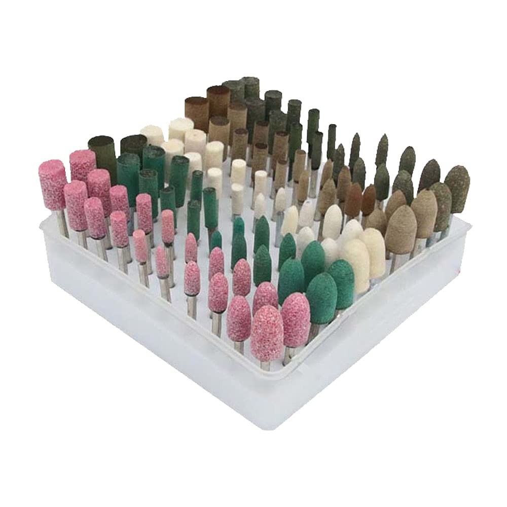 100 Pcs Assorted Shape Polishing Bits Buffing Wheel for Dremel Rotary Drill (...