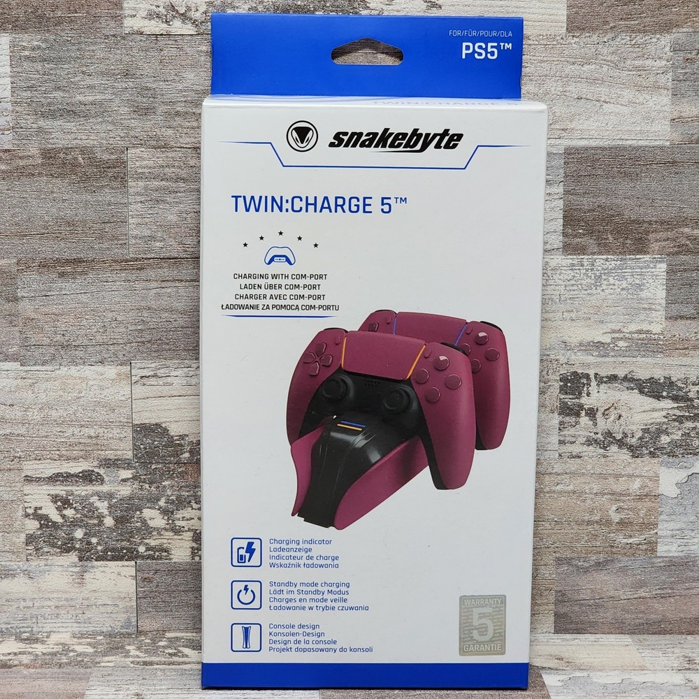 Snakebyte Twin: Charger 5tm PS5 Controller Charging Stand