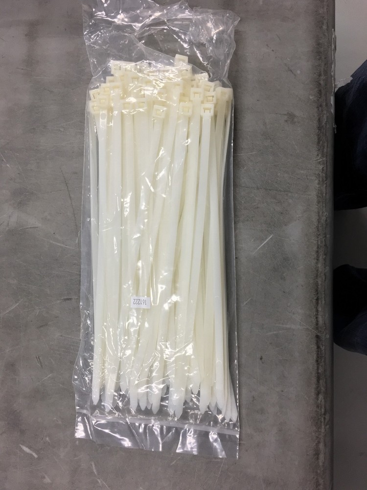 12" (100 pcs) White Heavy Duty Cable Tie