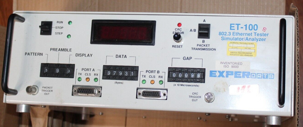 Netcom Systems ET-100 - Ethernet Tester  - Exper Data