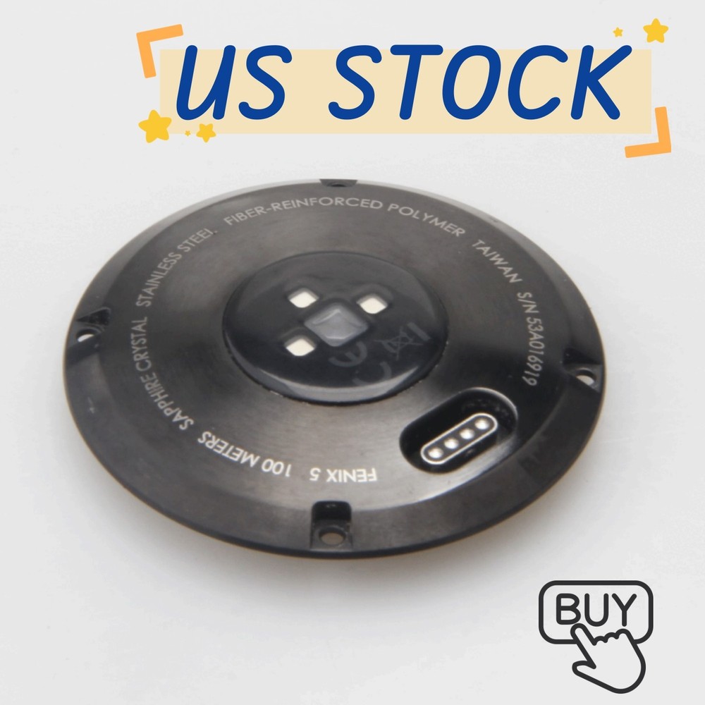 Original For Garmin Fenix 5 Wtach Back Case Back Cover With Battery Replace Part