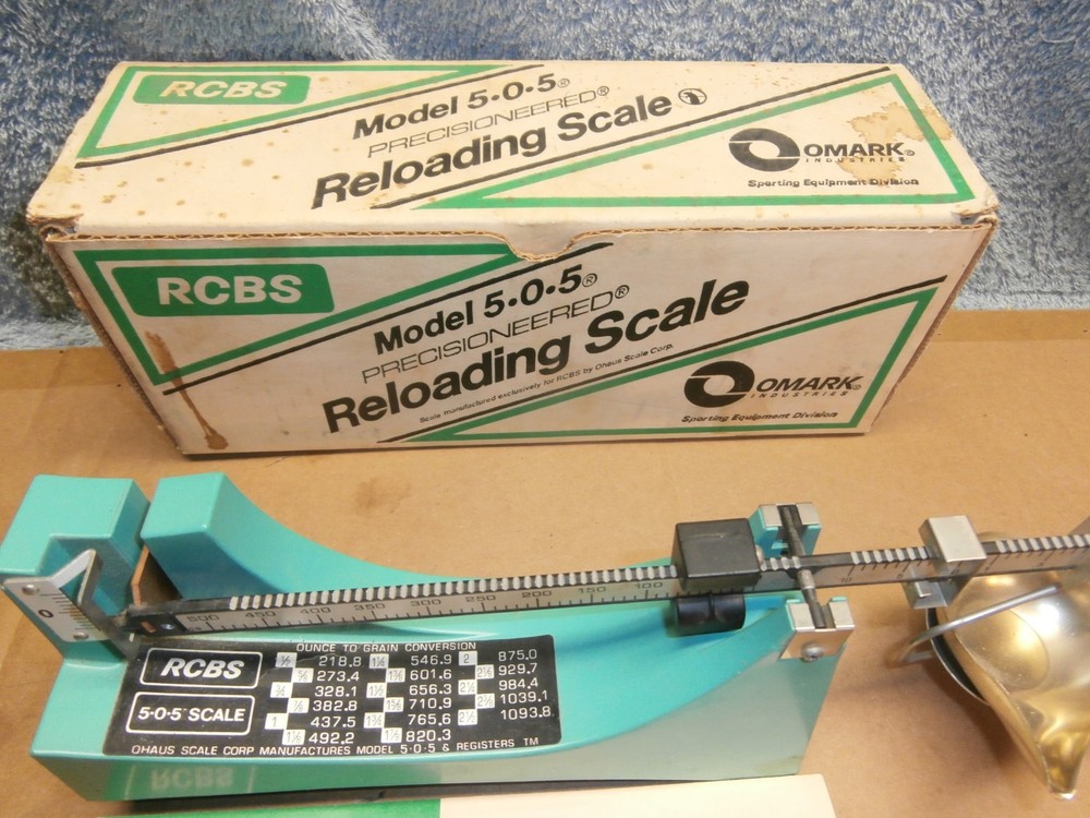RCBS MODEL 505 POWDER / RELOADING SCALE 5-0-5