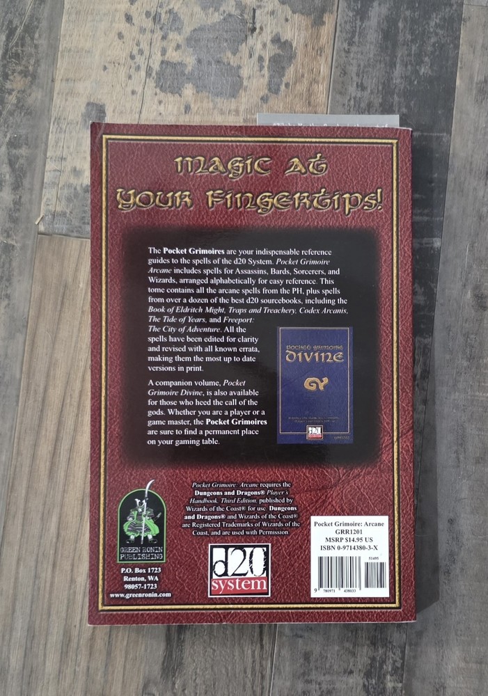 POCKET GRIMOIRE ARCANE- Preowned Excellent Condition