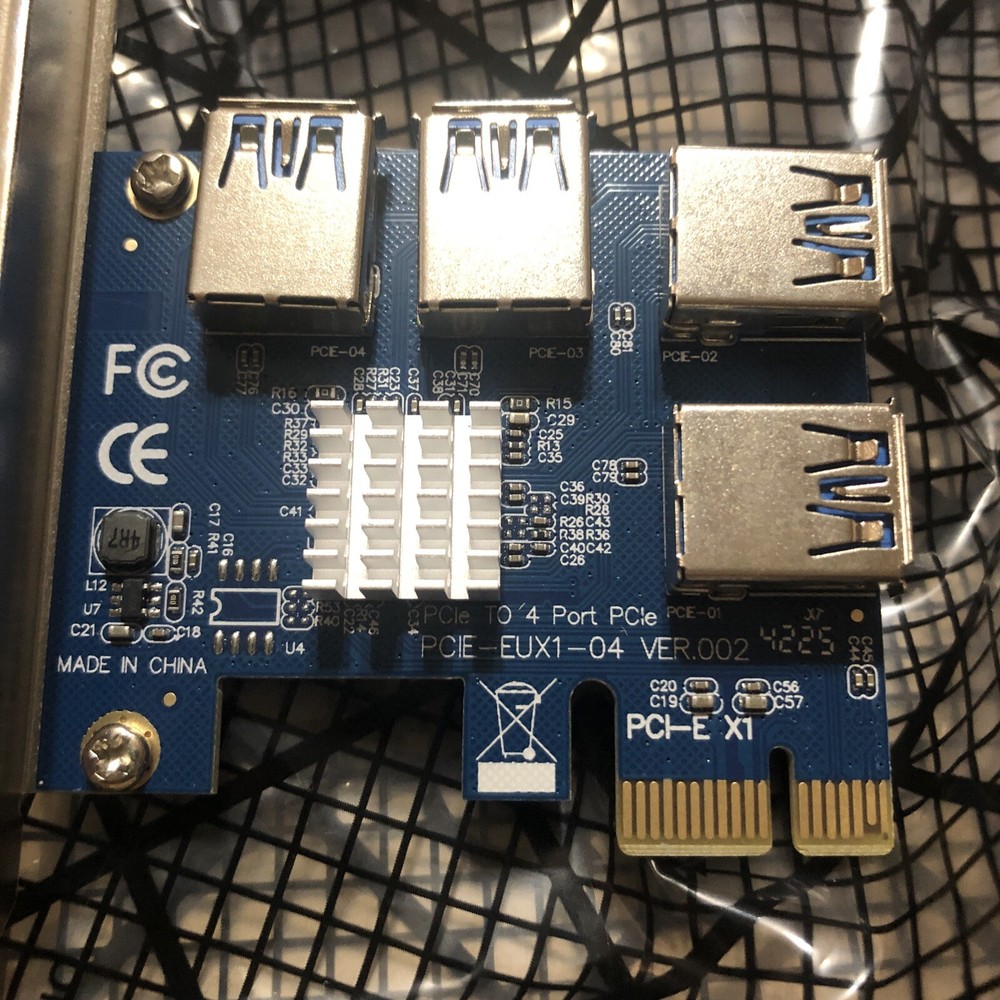 PCI Express Multiplier Card ETH Adapter for Bitcoin Mining Riser Card