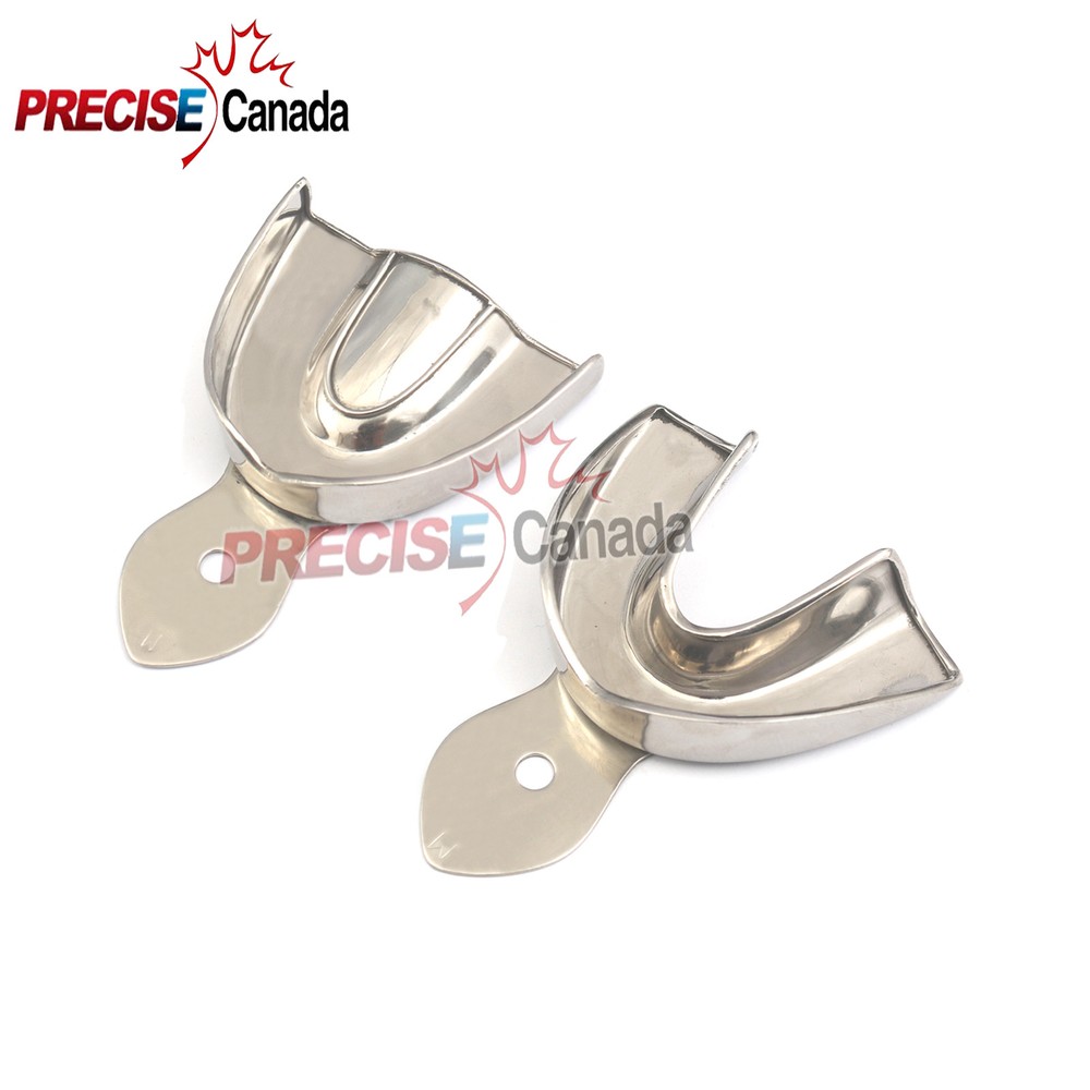 2 Dental Solid Impression Tray Upper and Lower/Dental Surgical Instruments