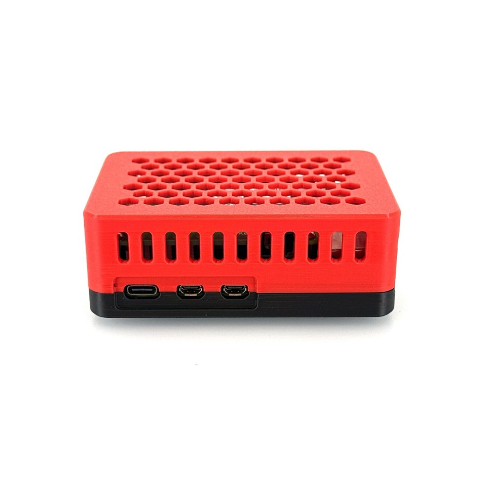 Raspberry Pi 5 Case for Official Raspberry Pi M.2 Hat+, Custom 3D-Printed