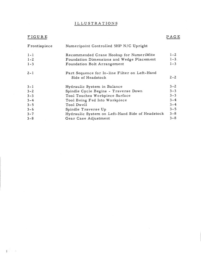 Bickford NumeriMite Drilling Machine Service Instruction Manual #1539