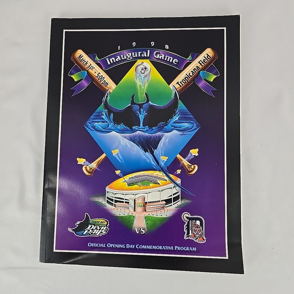 Tampa Bay Devil Rays 1998 Official Opening Day Commemmorative Program