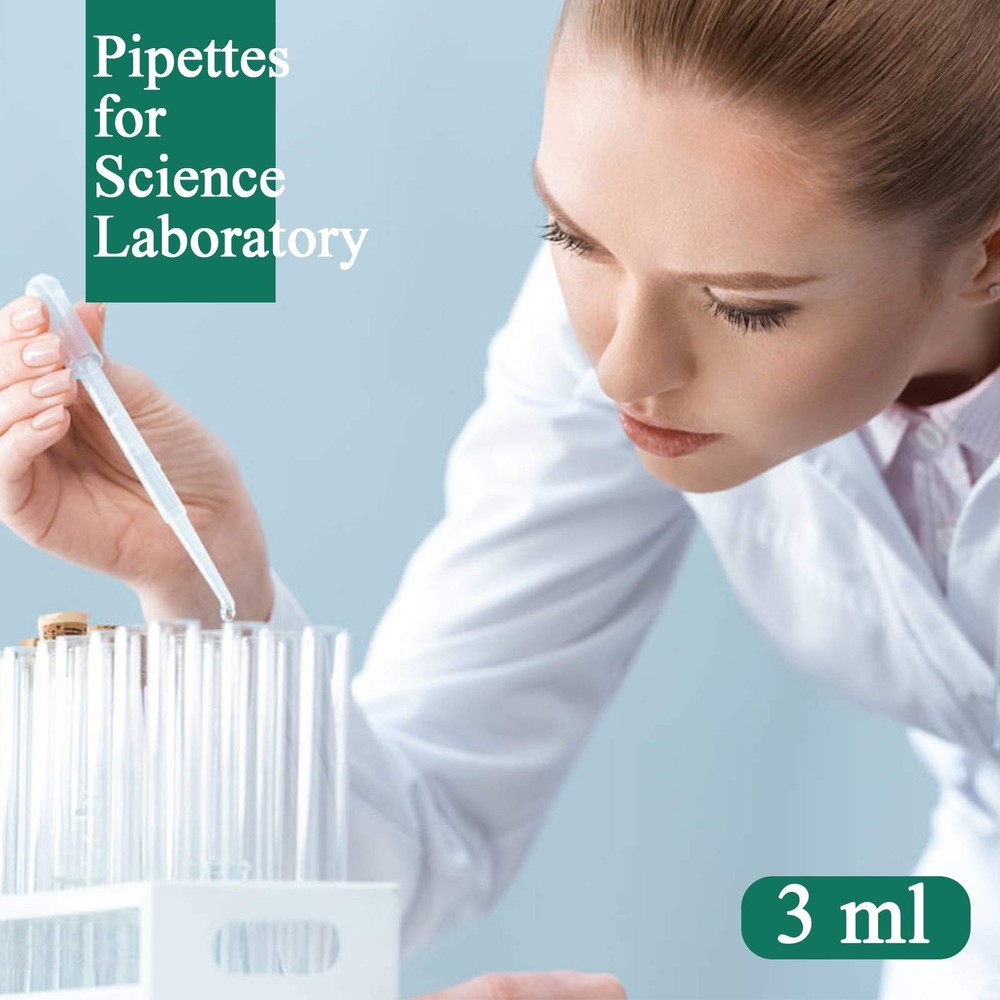25PCS 3ML Plastic Dropper Pipettes, Disposable Eye Dropping Pipettes for Esse...