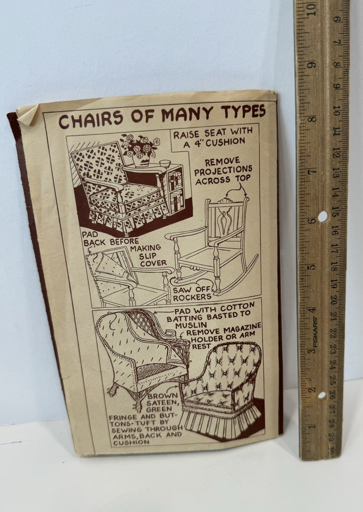 Ruth Wyeth Spears Home Workshop Pattern Making Over Chairs