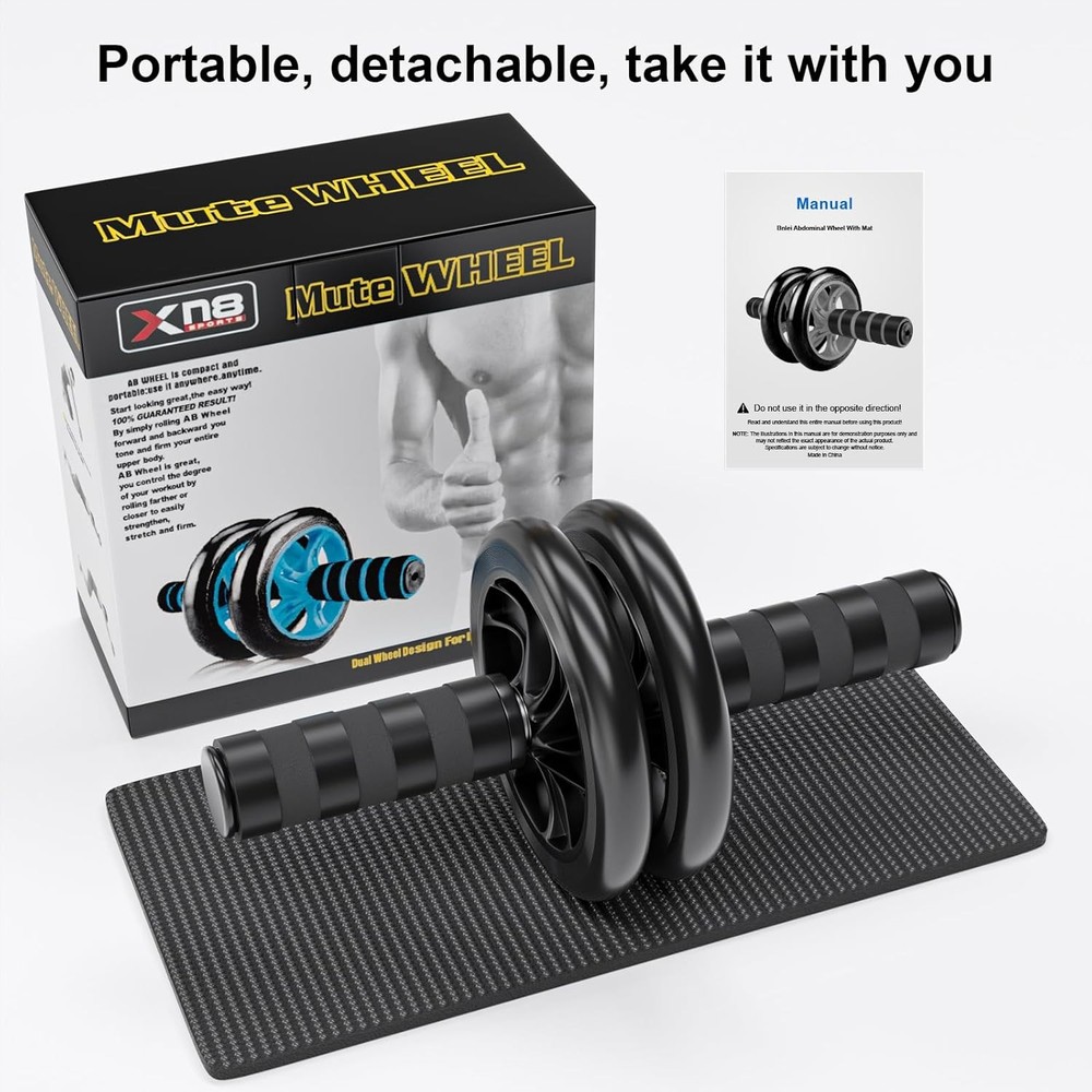 Abdominal Wheel Ab Roller Abdominal Exercise Machine Abs Workout Equipment Core