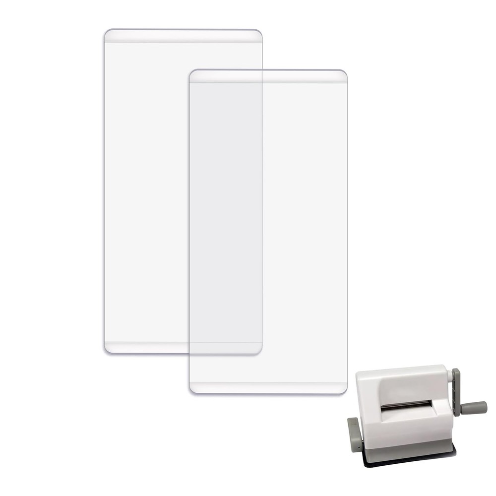 2 Pcs/1 Pair Mini Cutting Pads for Die Cutting Machine； Clear Polycarbonate P...