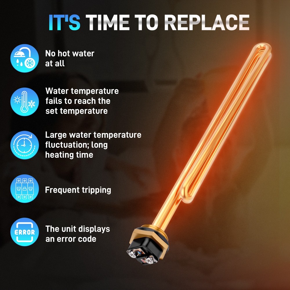 3PCS HE 90240 Water Heater Element Parts Compatible with Ecosmart ECO 18 ECO 24