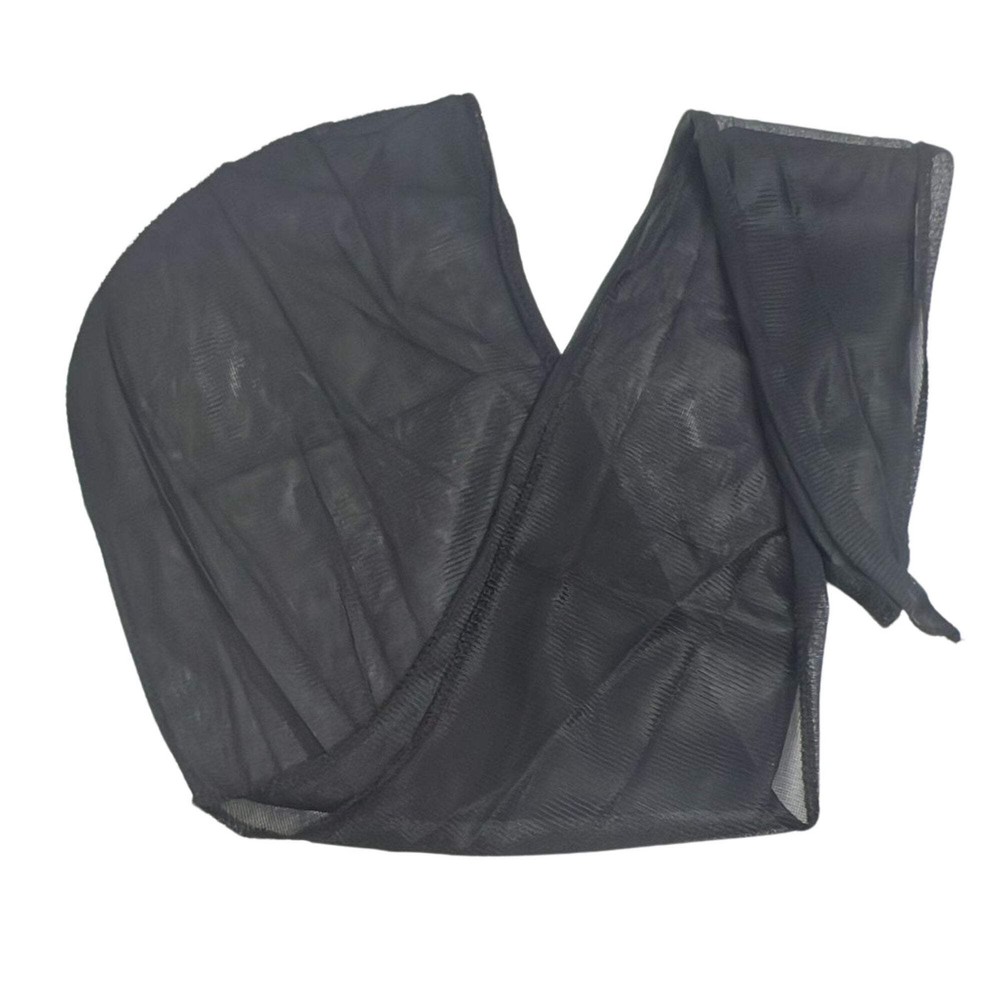 Waterproof Satin Wrap Cap Black X-Large: 1 Pack
