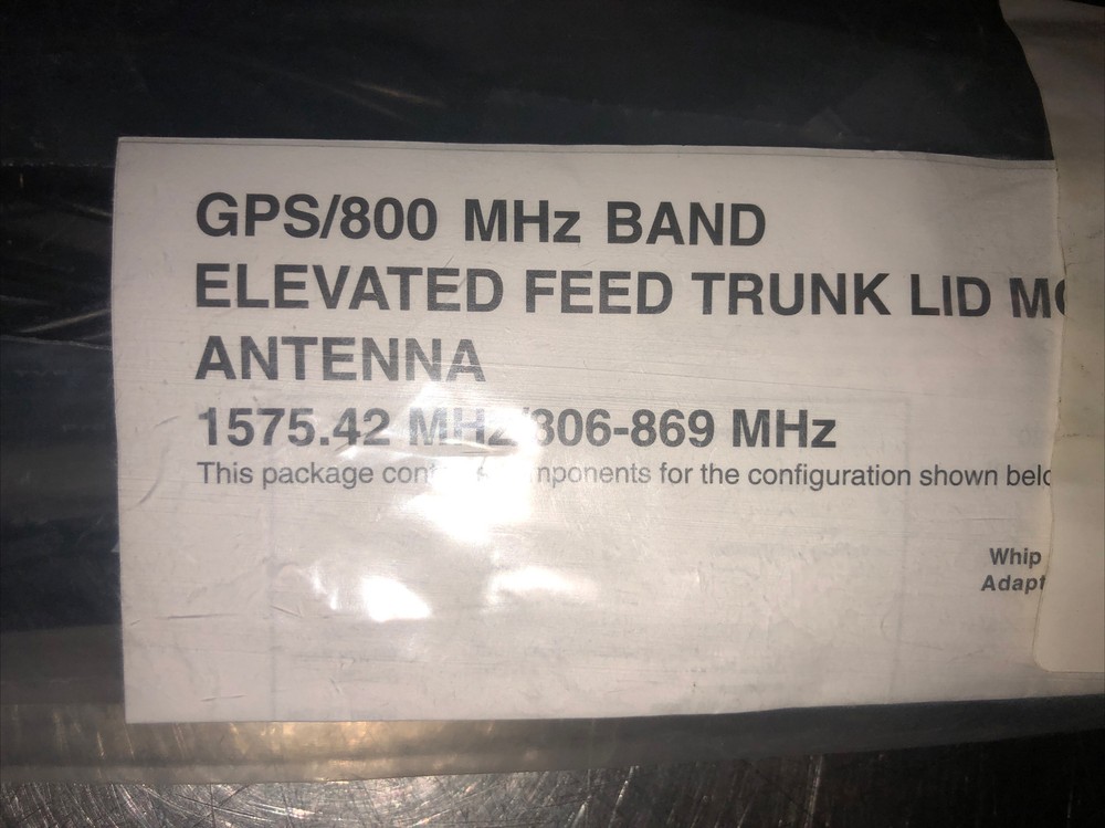 NOS MA/COM MAMROS0026 ELEVATED FEED ADJUSTABLE TRUNK LID MOUNT ANTENNA