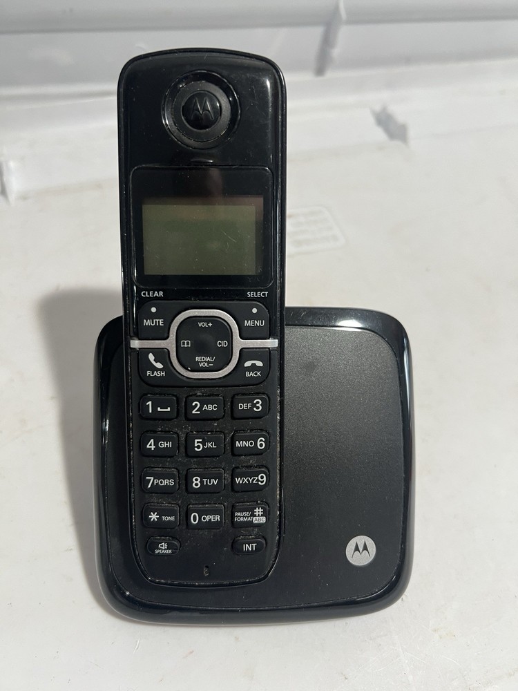 MOTOROLA CORDLESS PHONE MODEL L601M Untested Missing power Cord