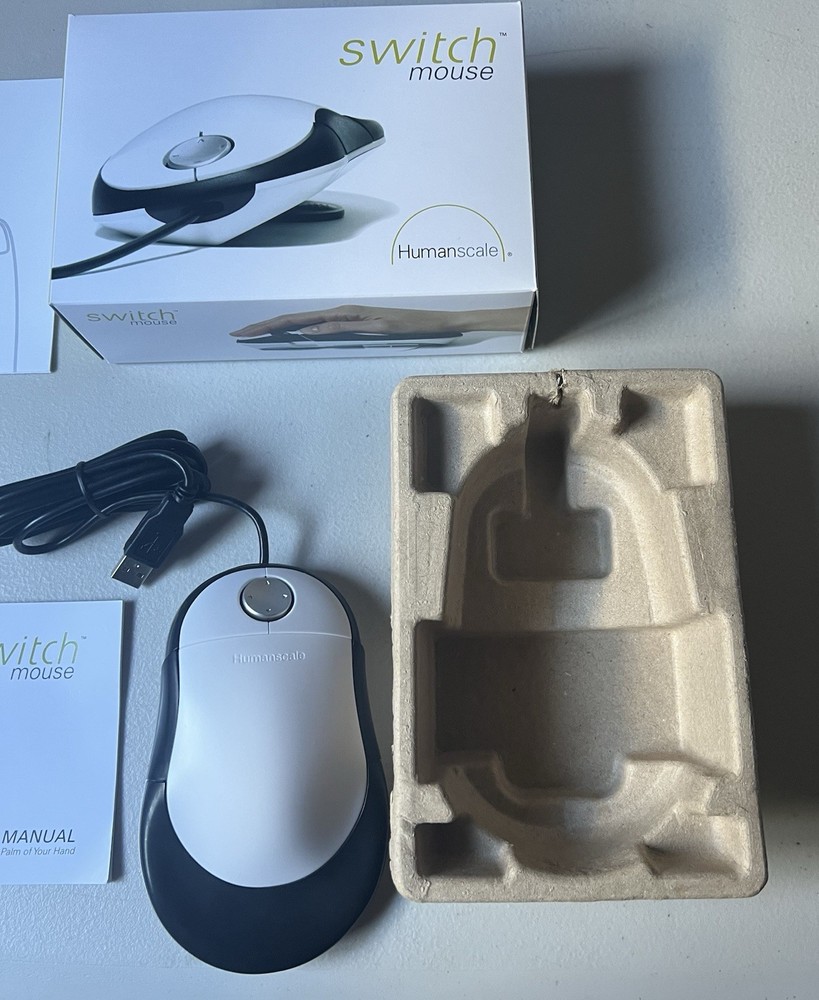 Humanscale Switch Ergonomic Adjustable Computer Mouse New In Factory Package