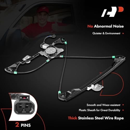 Power Window Regulator with Motor Replacement for Front Passenger (RH)