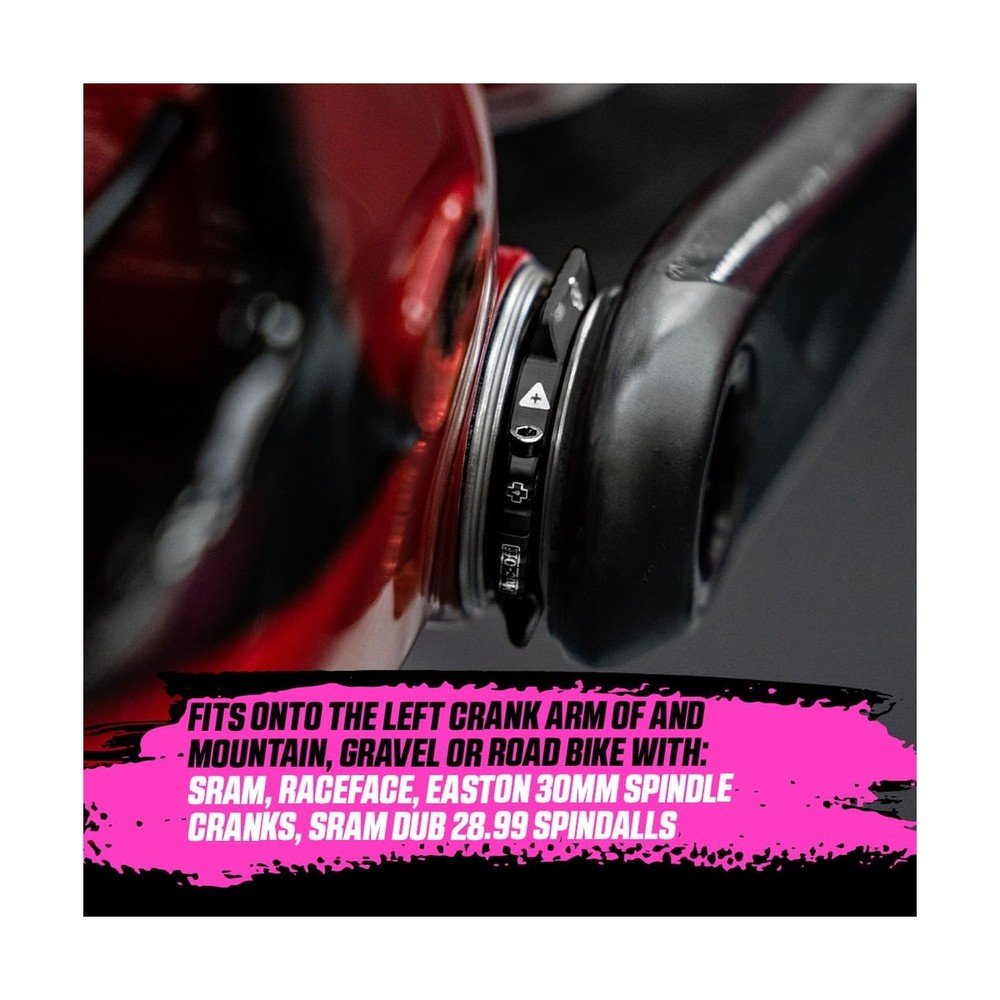 Muc-Off Crank Preload Ring, Black - Durable Bottom Bracket Adjuster for Bicyc...